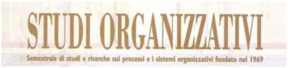 Call for papers for a special Issue in 'Studi Organizzativi’