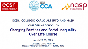 Spring School “Changing families and social inequality over the life course”